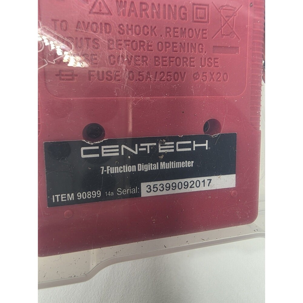 Cen-Tech 7 Function Digital Multimeter Tester Multi-tester AC/DC volt 90899 - Picture 5 of 5